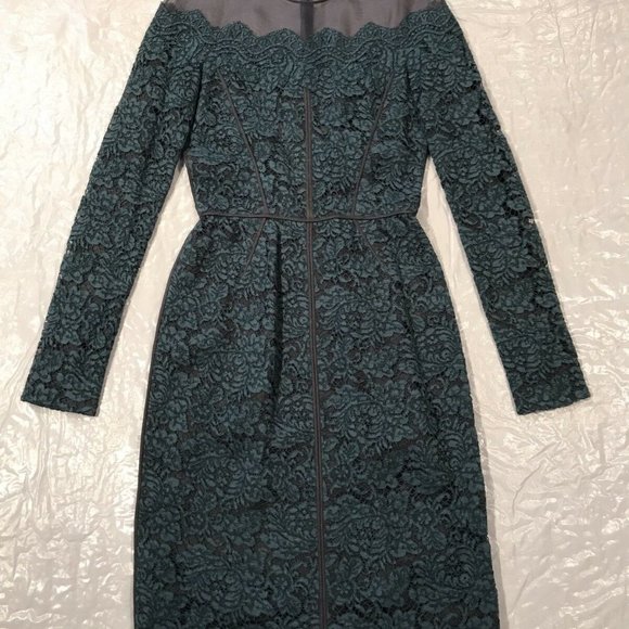 J. Mendel*Green LACE LONG SLEEVE DRESS*U 2 $1895 - Picture 6 of 8